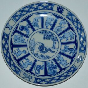 Talerzyk ze znakami zodiaku chińskiego - WĄŻ